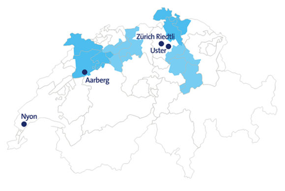 IP-Umstellung Schweiz nach Regionen
