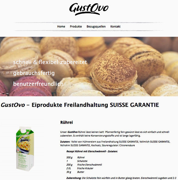Website Unternehmen: GustOvo
