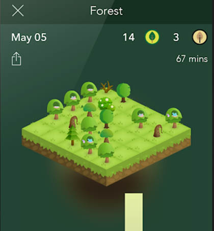 Fokussieren und Bäume pflanzen: die Forest-App.