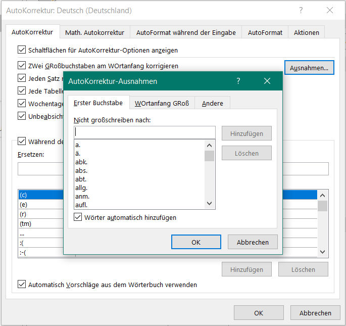 word-autokorrektur-klein-schreiben-optionen