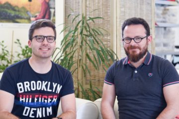 Cyril Mugglin (left, Swisscom) and Manu Lubrano (Involi) met at the StartUp Challenge.
