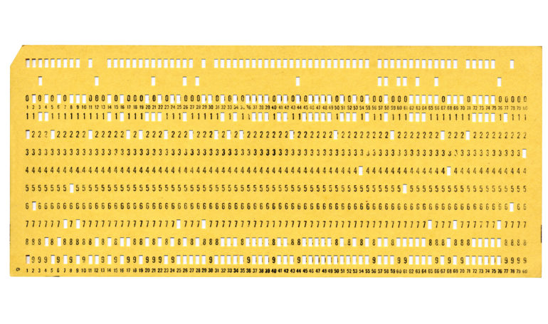 Punch card storage device from the 1960s