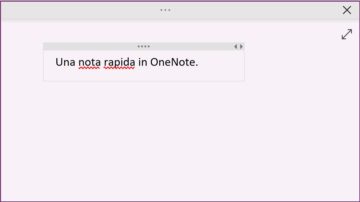 OneNote: nota rapida