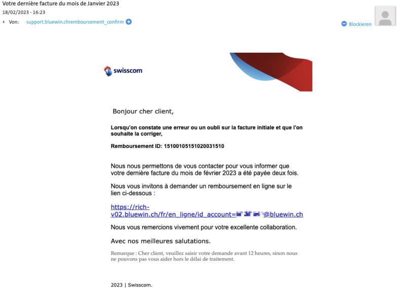 Reconnaître, Signaler Et Neutraliser Les E-mails De Phishing | Swisscom ...