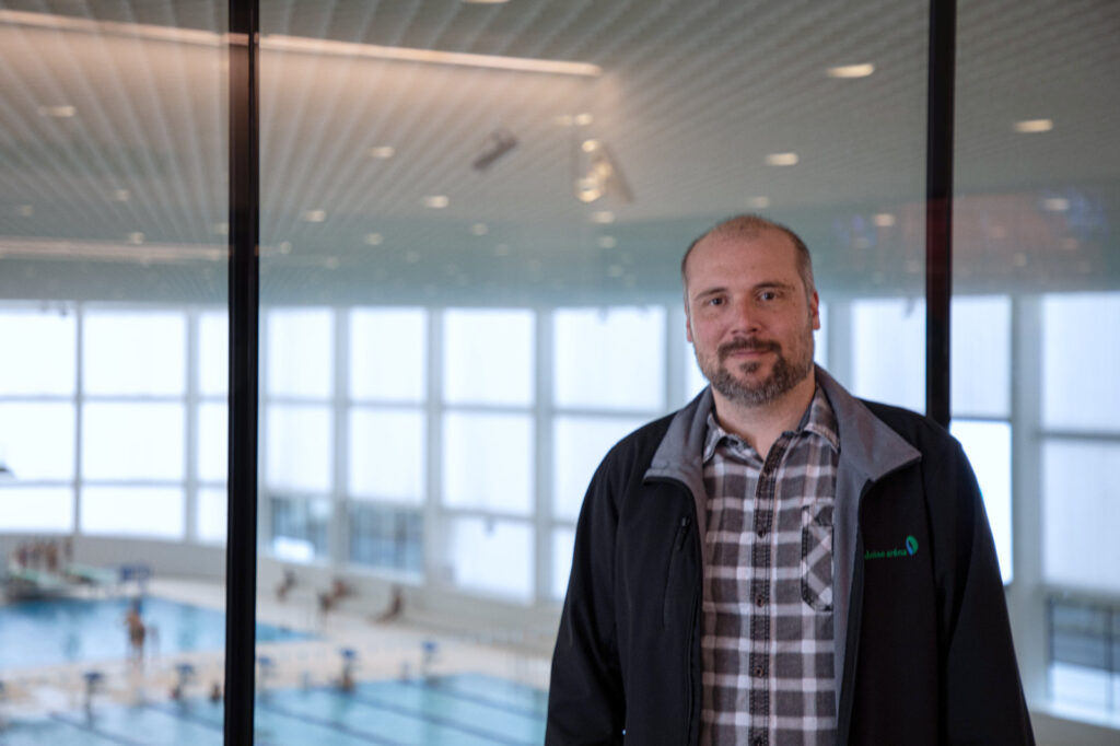 Sébastien Baconnier, Operating Director at Vaudoise Arena and responsible for the alarm system.